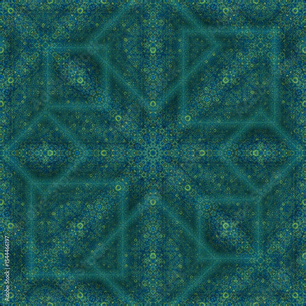 Fototapeta Complex geometric seamless pattern with intersections for design, web, print, batik.