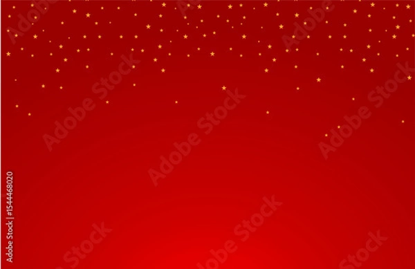Fototapeta Sky background,Gold coloured stars vector seamless pattern background, golden stars texture background ,stars shapes background,red coloured gradient background	