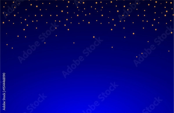 Fototapeta Sky background,Gold coloured stars vector seamless pattern background, golden stars texture background ,stars shapes background, blue coloured gradient background	