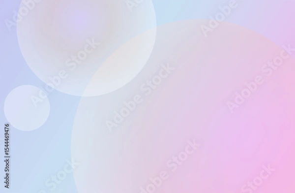 Fototapeta イラスト素材・しゃぼん玉とグラデーション背景