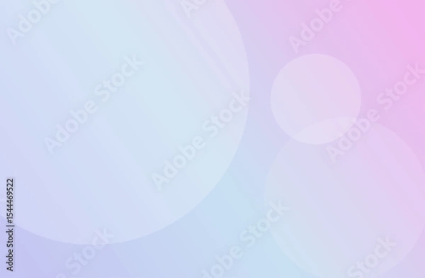 Fototapeta イラスト背景素材・青とピンクのグラデーションとバブル