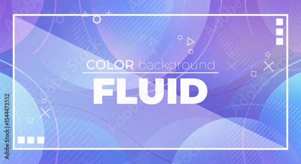 Fototapeta Vibrant Colorful Fluid 3D Shape Background – Abstract Liquid Gradient Design with Dynamic Flowing Forms for Modern Visuals and Digital Art

