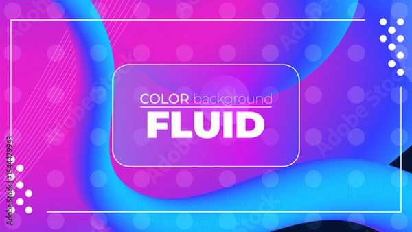 Fototapeta Modern Gradient Fluid Background with Dynamic Abstract Shapes and Smooth Color Blending for Web, App, and Graphic Design