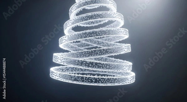 Fototapeta 3d rendered illustration of dna