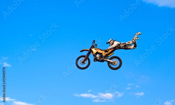 Fototapeta flying biker