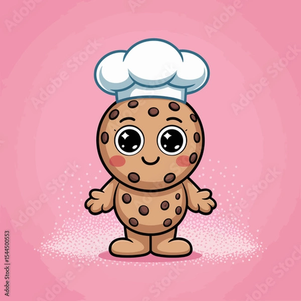 Fototapeta Cookie Chef with Sparkles