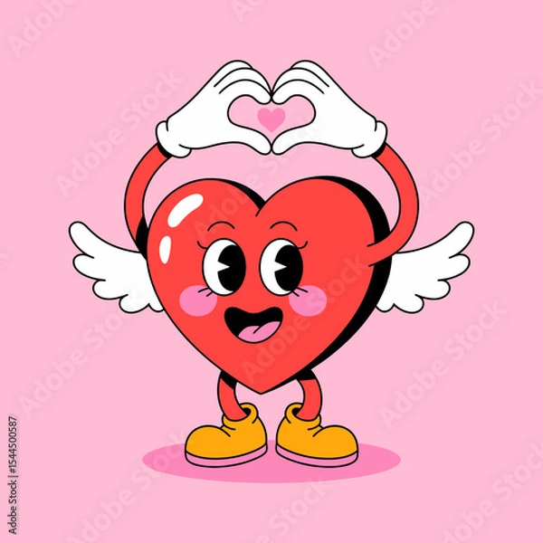 Fototapeta Heart Shape With Hands and Heart