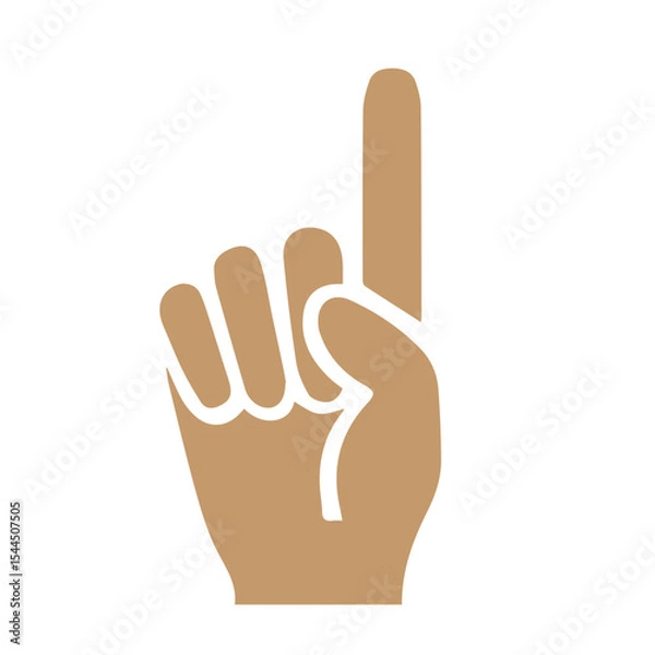 Fototapeta ICON POINTING UP