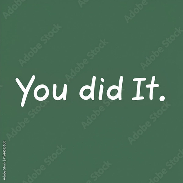 Fototapeta You Did It. A Simple Gesture, A Powerful Message of Recognition