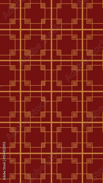 Fototapeta red square pattern