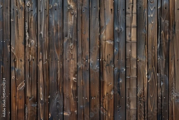 Obraz Photo of old wall of wood planks pattern. Background texture for backdrops or mapping