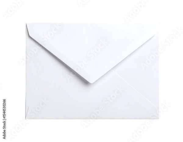 Fototapeta A simple white envelope for correspondence.