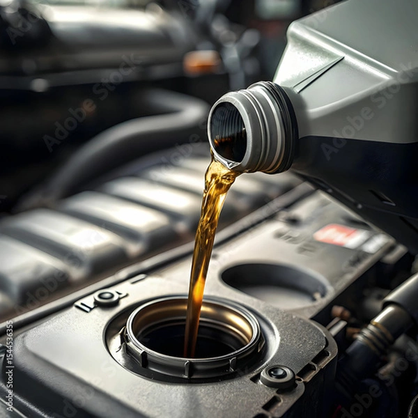 Obraz motor oil pouring