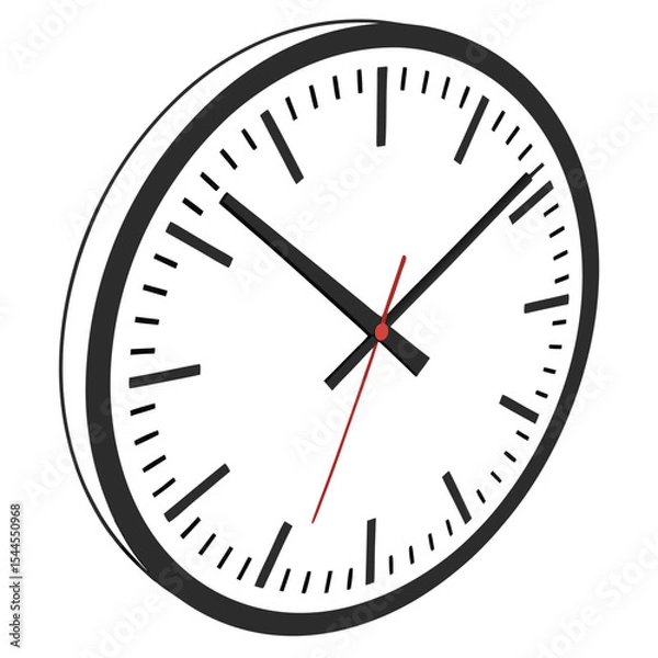 Obraz Isometric clock icon vector illustration time management watch design element