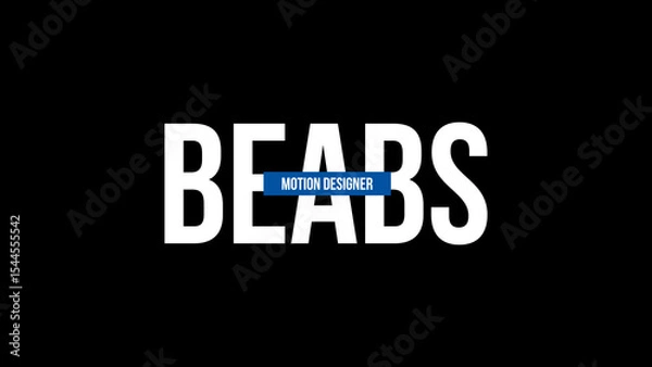 Fototapeta Modern Title 3