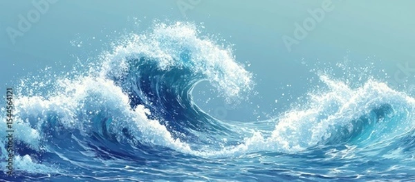 Obraz Ocean Wave Illustration
