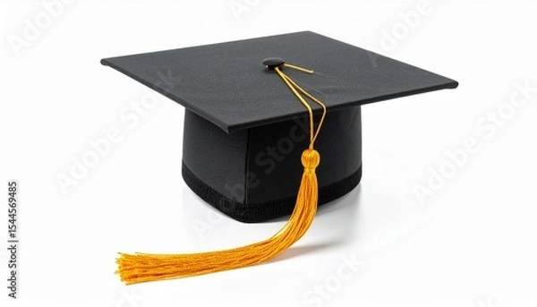 Fototapeta graduation cap and diploma