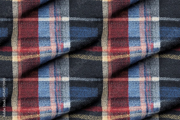 Obraz seamless texture, checkered woven fabric