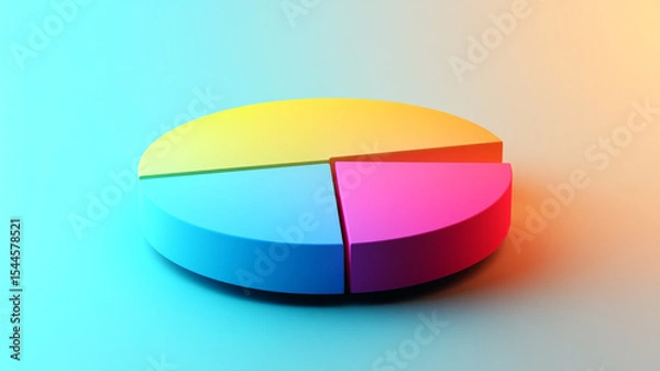 Obraz 3d pie chart