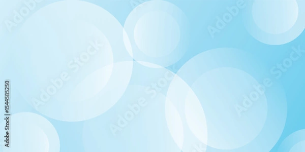 Fototapeta Modern simple art nice abstract background minimalist banner soft blue gradient. Vector