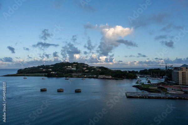 Fototapeta St.Lucia Küstenlinie