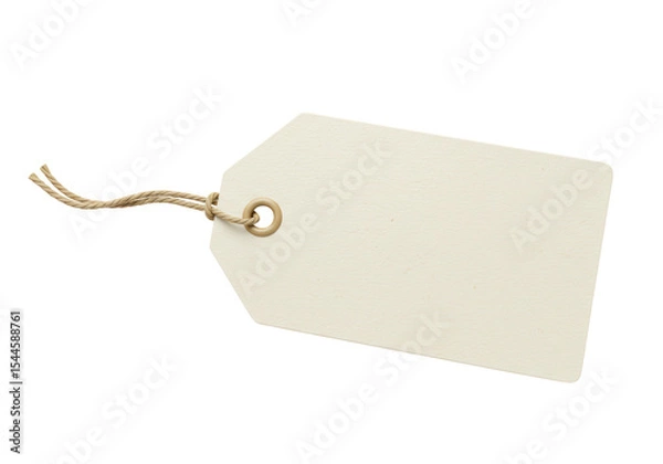 Obraz Isolated Blank Beige Price Tag