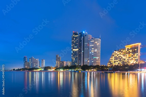 Obraz pattaya city in thailand at night