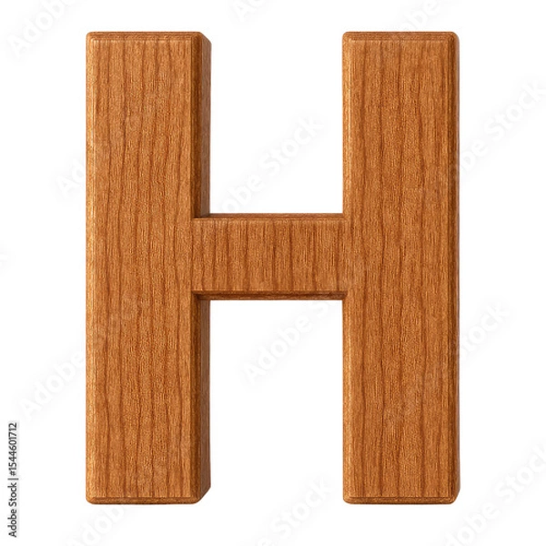 Fototapeta "Wooden Alphabet Letters A–Z Clipart – Realistic carved wood texture with smooth 3D finish. Each letter is crafted to look like it’s made from natural oak wood, perfect for educational materials.