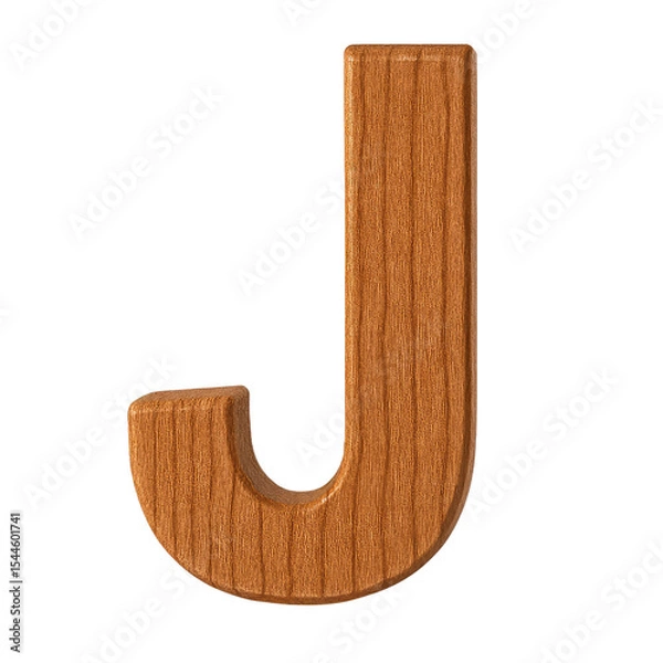 Fototapeta "Wooden Alphabet Letters A–Z Clipart – Realistic carved wood texture with smooth 3D finish. Each letter is crafted to look like it’s made from natural oak wood, perfect for educational materials.