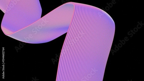 Fototapeta a pink and blue striped pattern on a black background
