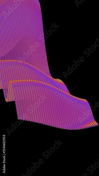 Fototapeta a red and pink wave