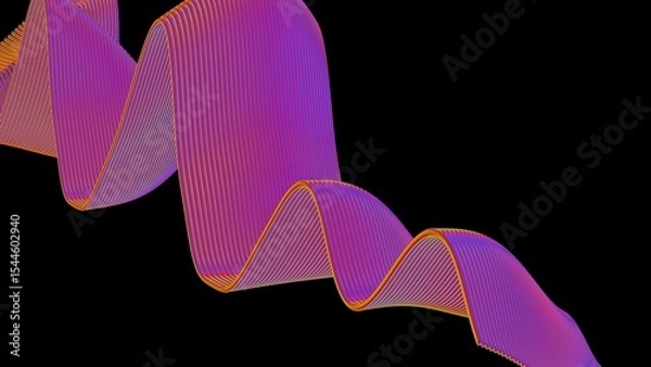 Fototapeta a 3d image of a wave