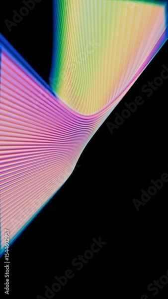 Fototapeta a close up of a colorful object on a black background