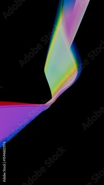 Fototapeta a colorful object is shown in the dark