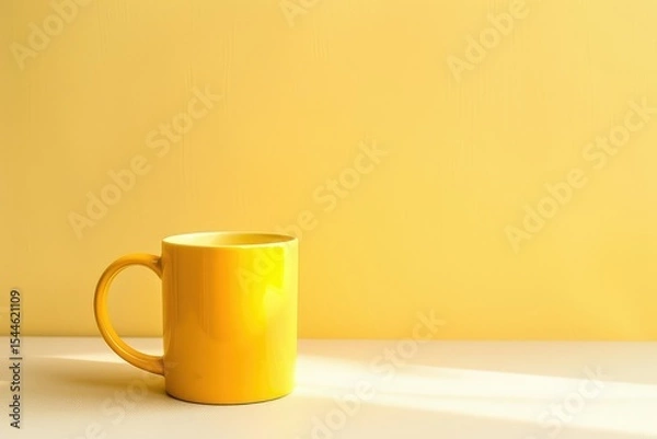 Fototapeta Pixel Perfect Image of Still Life of a Yellow Mug