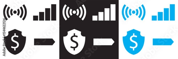 Fototapeta Icons for public navigation. Vector for websites, mobile interfaces, presentations, banner, visual branding etc. Vector illustration. isolated on white and black background. EPS 10