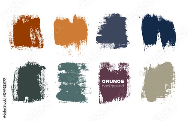 Obraz Vintage paint ink brush strokes