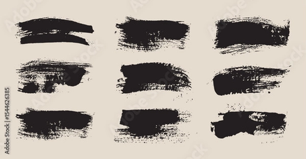 Obraz Grunge black banners