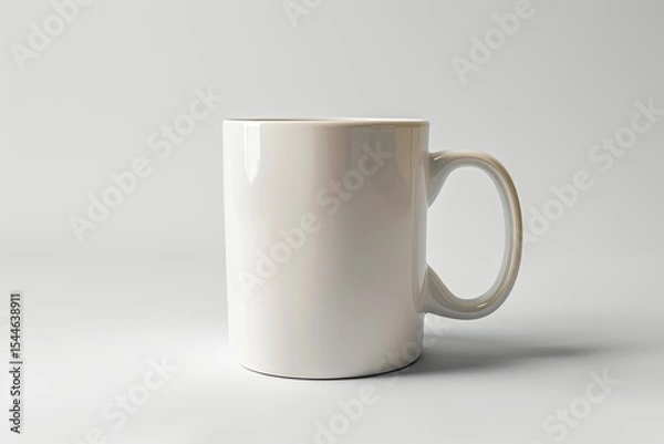 Fototapeta Vibrant Color Image of Mug Isolated on White Background