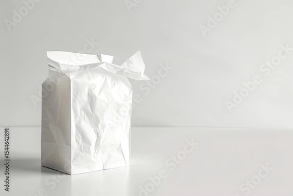 Fototapeta Flawless Picture of a Bag of Kleenex is on a White Background