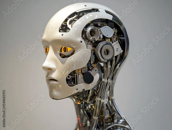 Fototapeta AI Robot Digital Technology
