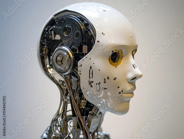 Fototapeta AI Robot Digital Technology