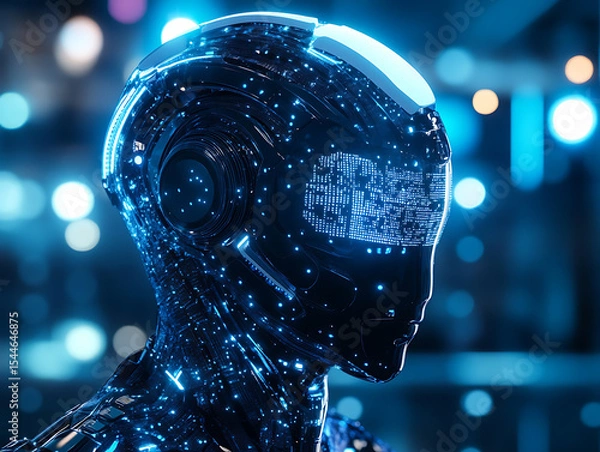 Fototapeta AI Robot technology