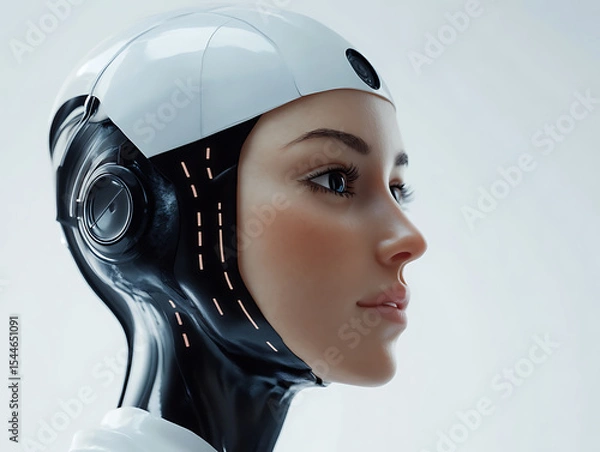 Fototapeta AI robot technology