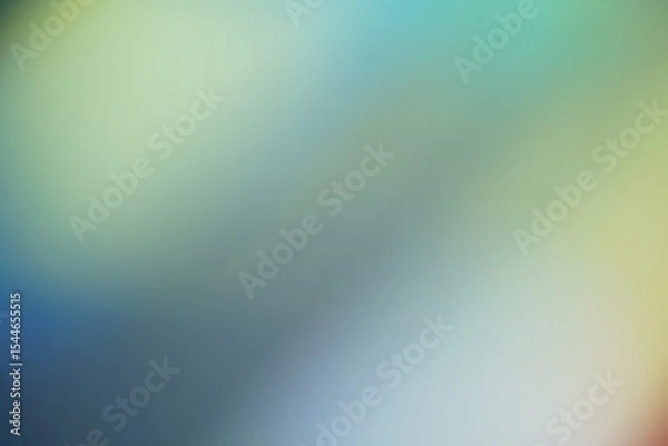 Obraz Blau und Grün fließen als reine Farben ineinander 