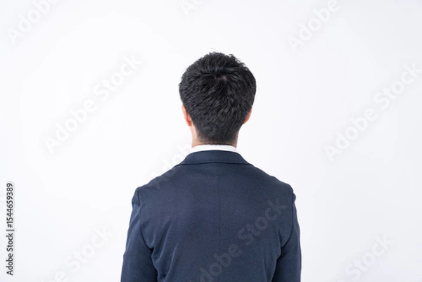Fototapeta ビジネス　男性　白バック