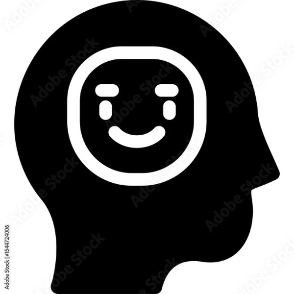 Obraz Positive Thinking Icon