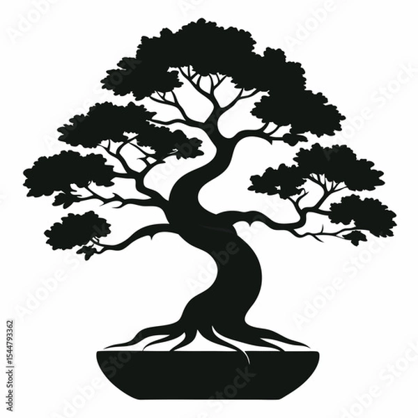Fototapeta bonsai tree vector