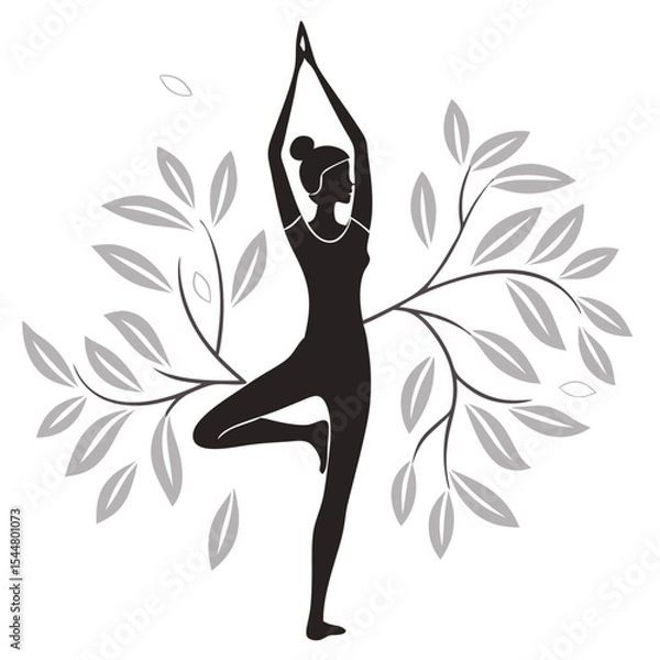 Obraz  Yoga Pose Silhouette
