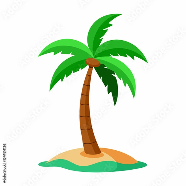 Obraz palm tree vector illustration